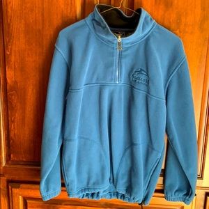 3/4 zip Sea World blue sweatshirt